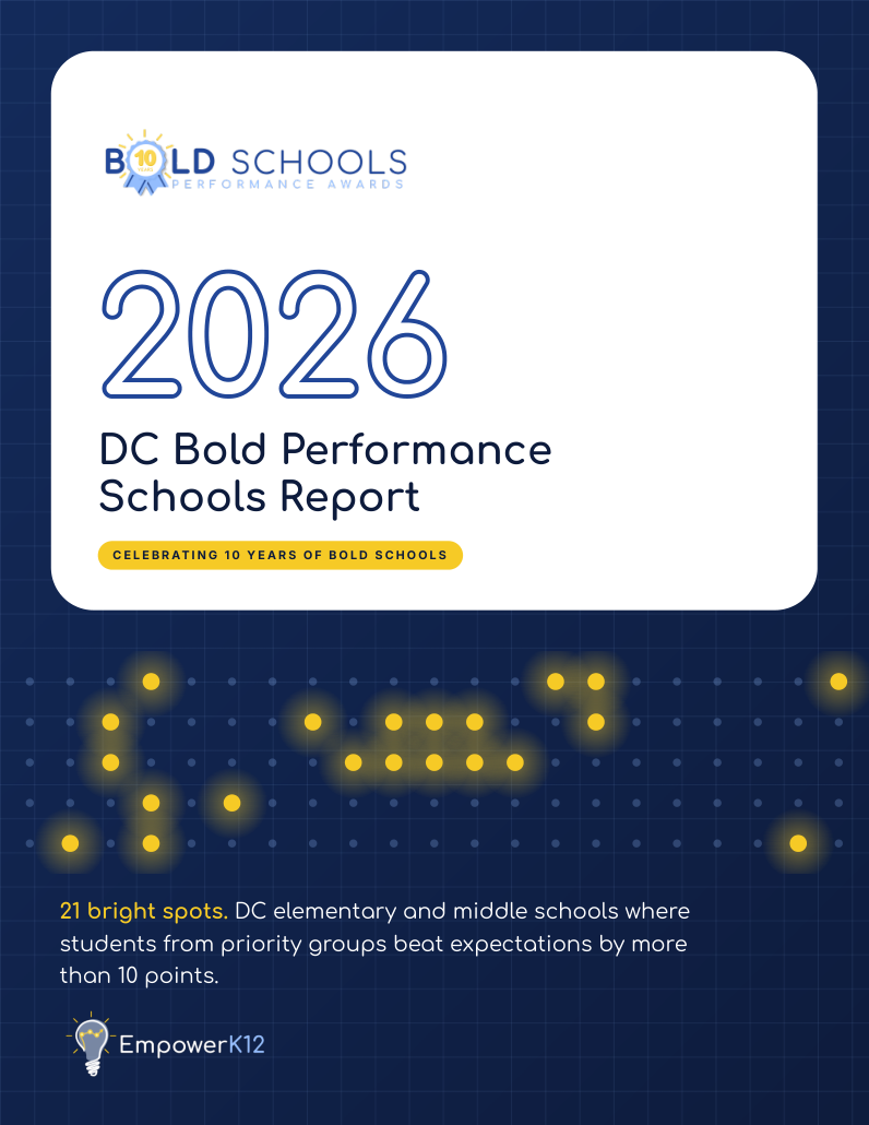 Cover of the 2026 DC Bold Performance Schools Report