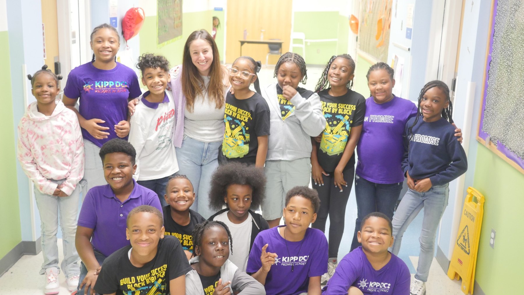 Students and staff at KIPP DC - Promise